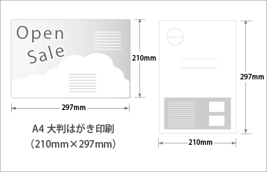 A4大判はがき｜ポストカード印刷｜ビーピーシー｜福岡