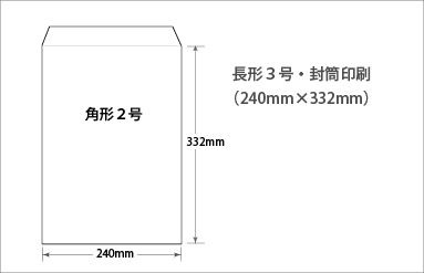 角形２号｜封筒印刷｜ビーピーシー｜福岡